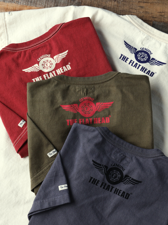 3本針の1本外し Tシャツ FN-THC-003 | THE FLAT HEAD